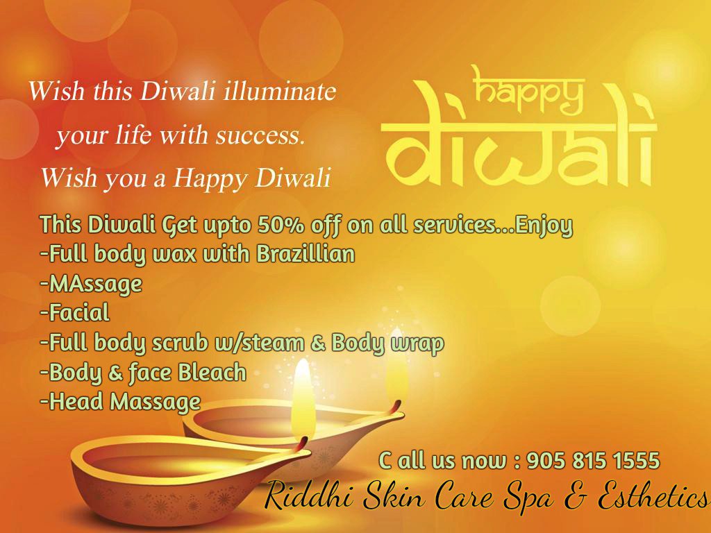 Diwali Spa Specials Riddhi Skin Care Spa & Esthetics